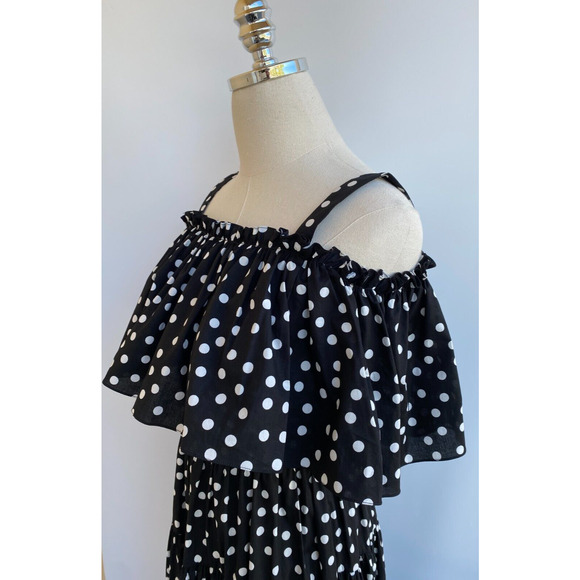 Dolce & Gabbana Runway Off-Shoulder Ruffled Polka Dot Dress IT 36, US 0 w/COA - Picture 8 of 14
